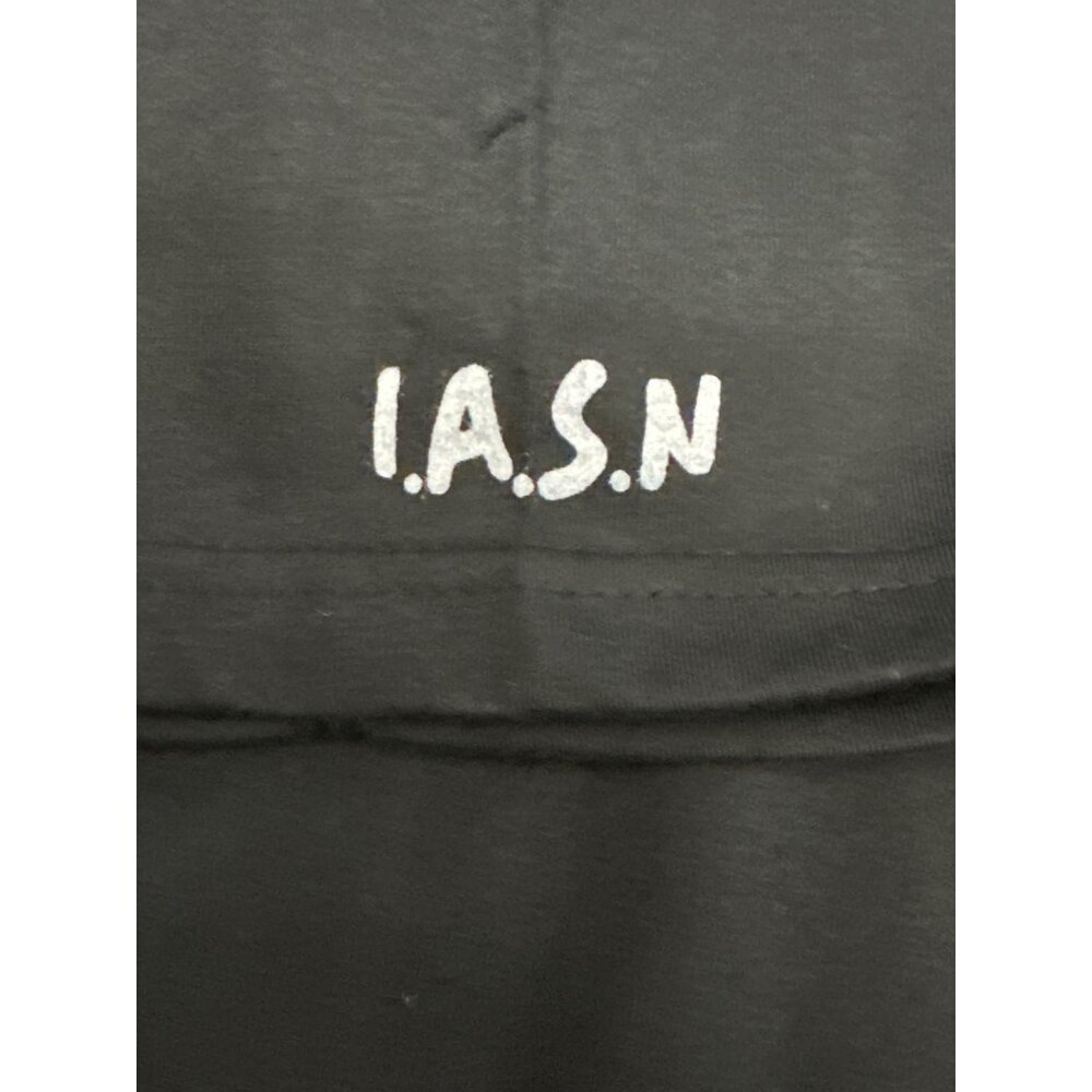 CCC New I.A.S.N Black Graphic Tee Shirt crew Neck All Cotton Large - Picture 4 of 5